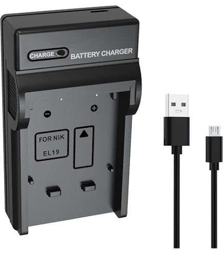 Amazon.com : LCD Micro USB Battery Charger for Nikon Coolpix S6600